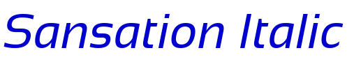 Sansation Italic フォント